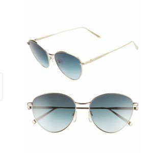 Longchamp Gold & Blue NEW Sunglasses LO112S